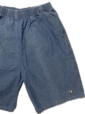 Little Big Dogs Denim Elastic-Waist Boys' Shorts - Light Blue